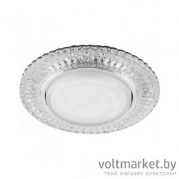 Светильник точечный CD4022 20LEDх2835 SMD 4000K, GX53 прозрачный+подсветка