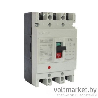 Выключатель автоматический TGM1-100L/3300 100А
