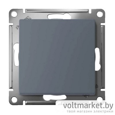 Выключатель одноклавишный перекрестный Atlas Design грифель