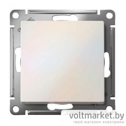Выключатель одноклавишный проходной Atlas Design жемчуг