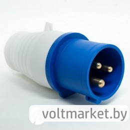 Вилка DT-013 2Р+РЕ 16А 220В IP44 Атрион