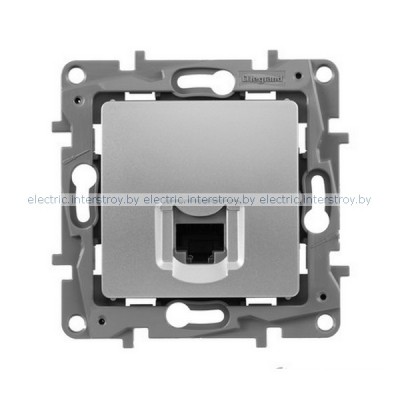 Etika - Розетка 1хRJ-45 UTP CAT5E 8конт.(алюминий)