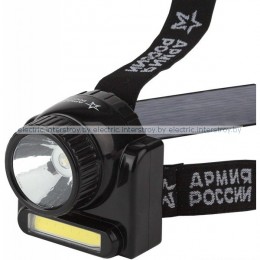 Фонарь налобный ЭРА GA-501 3Вт COB + 3Вт LED, аккумуляторный