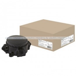 Коробка электромонтажная КЭМ 1-10-3Б ОП D78 мм IP44, (карболит) TDM