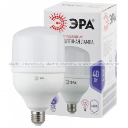 Лампа светодиодная ЭРА LED POWER T120 40W E27 220V 6500К