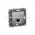 Etika - Розетка 1хRJ-45 UTP CAT5E 8конт.(алюминий)