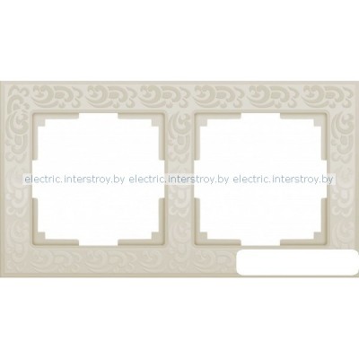 Рамка 2-ая Flock слоновая кость
