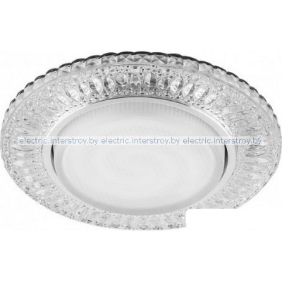 Светильник точечный CD4022 20LEDх2835 SMD 4000K, GX53 прозрачный+подсветка