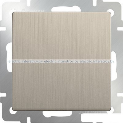 Выключатель одноклавишный Werkel шампань рифленый