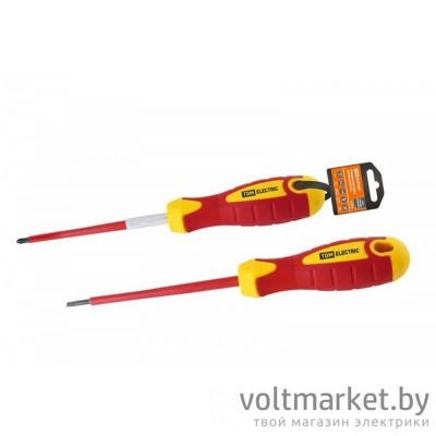 Отвертка крестовая диэлектрическая тип PH1x80, серия «ЭкспертЭлектрик» TDM