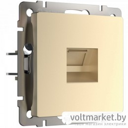 Розетка компьютерная RJ-45 Werkel шампань