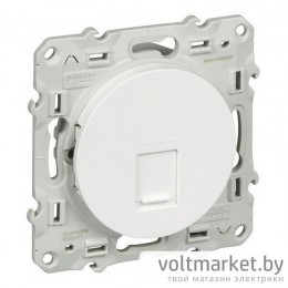 Розетка компьютерная RJ45 Odace белый