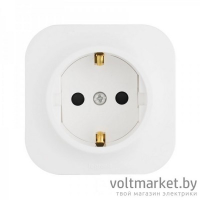 Розетка с/з Legrand Quteo белый Розетка с/з Legrand Quteo белый