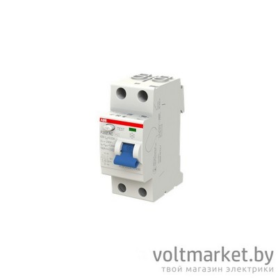 УЗО F202 2P 63A 30mA 10kА 2М ABB