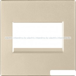 Накладка для двойной розетки Еthernet RJ-45 Werkel шампань