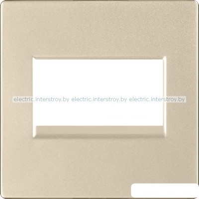 Накладка для двойной розетки Еthernet RJ-45 Werkel шампань