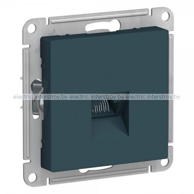Розетка компьютерная RJ45 Atlas Design изумруд