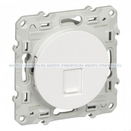 Розетка компьютерная RJ45 Odace белый