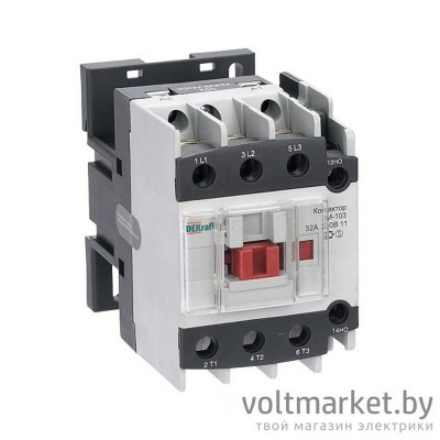 Контактор 32А 220В АС3 1НО+1НЗ КМ-103 DEKraft