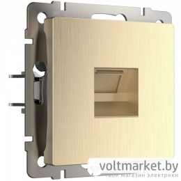 Розетка компьютерная RJ-45 Werkel шампань рифленый