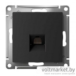 Розетка компьютерная RJ45 Atlas Design карбон