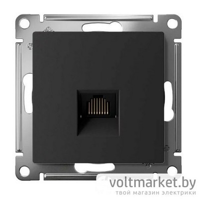 Розетка компьютерная RJ45 Atlas Design карбон
