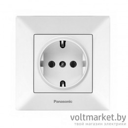 Розетка с/з Panasonic Arkedia белый