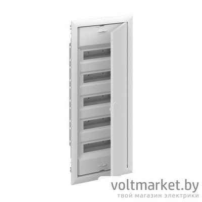 Щиток встраив. ABB UK660E3, 60M, белая мет. дверь, 63A, IP30, +PE+N-клеммы, ниша 828x340x88mm