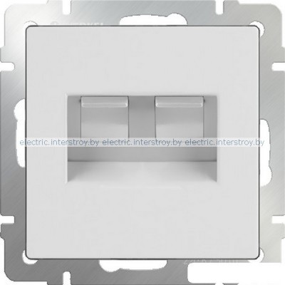 Розетка компьютерная двойная 2хRJ-45 Werkel белый