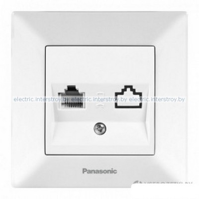 Розетка компьютерная RJ-45 Panasonic Arkedia белый