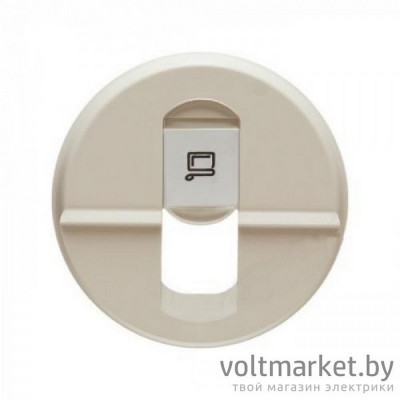 Лицевая панель для розетки RJ45 Legrand Celiane слоновая кость