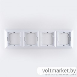 OPAL - Рамка 4 поста, белый OPAL - Рамка 4 поста, белый