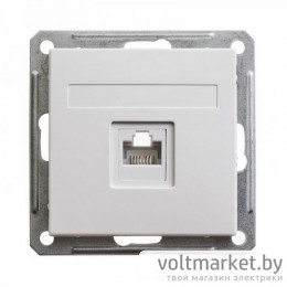 Розетка компьютерная RJ-45 Wessen59 белый