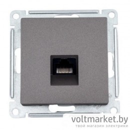 Розетка компьютерная RJ45 Atlas Design мокко