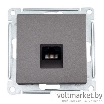 Розетка компьютерная RJ45 Atlas Design мокко