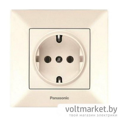 Розетка с/з Panasonic Arkedia крем