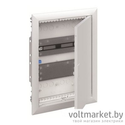 Щиток встраив. UK620MVB мультимед,2xМП перф, белая мет. дверь, ниша 453x340x88, GWT850, IP30