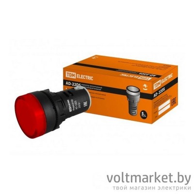 Светодиодная матрица AD22DS, 230В, красный, TDM