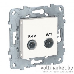 UNICA NEW РОЗЕТКА R-TV/ SAT, одиночная, БЕЛЫЙ UNICA NEW РОЗЕТКА R-TV/ SAT, одиночная, БЕЛЫЙ