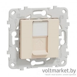 UNICA NEW РОЗЕТКА компьютерная, RJ45, одиночная, кат. 6 UTP, БЕЖЕВЫЙ UNICA NEW РОЗЕТКА компьютерная, RJ45, одиночная, кат. 6 UTP, БЕЖЕВЫЙ