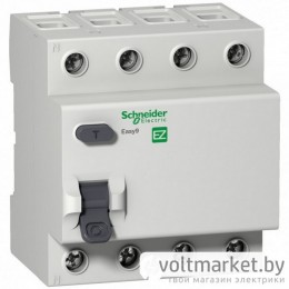 УЗО EASY 9 4П 25А 30мА AC 230В УЗО EASY 9 4П 25А 30мА AC 230В