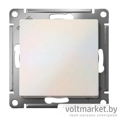 Выключатель одноклавишный Atlas Design жемчуг