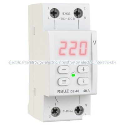 Реле напряжения RBUZ D2-40 red
