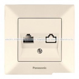 Розетка компьютерная RJ-45 Panasonic Arkedia крем