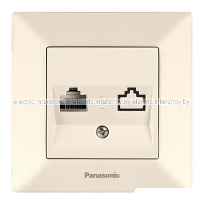 Розетка компьютерная RJ-45 Panasonic Arkedia крем