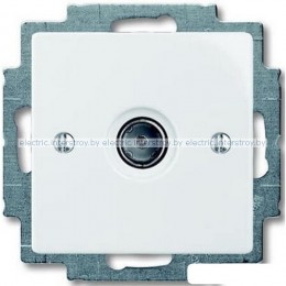 Розетка телевизионная ABB Basic 55 (альпийский белый)