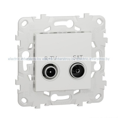 UNICA NEW РОЗЕТКА R-TV/ SAT, одиночная, БЕЛЫЙ