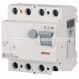 УЗО HNC-25/4/003, 4P, 25A, 6kA, 30mA, тип АC, 4M