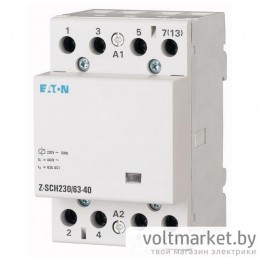 Контактор Z-SCH230/63-40, 4NO, 63A/(30A по AC-3), 230VAC, 3M Контактор Z-SCH230/63-40, 4NO, 63A/(30A по AC-3), 230VAC, 3M