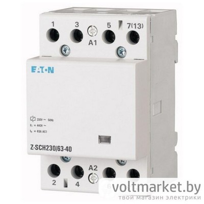 Контактор Z-SCH230/63-40, 4NO, 63A/(30A по AC-3), 230VAC, 3M